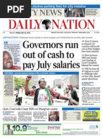 Daily Nation July !   25th 2014 Member Of Parliament Royal Assent - 